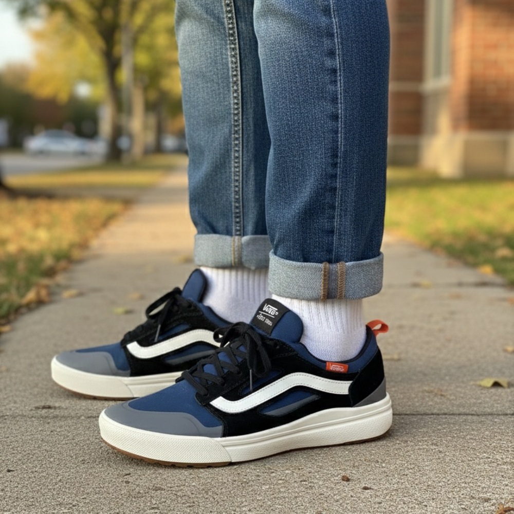 Vans UltraRange Blue and Black Shoes